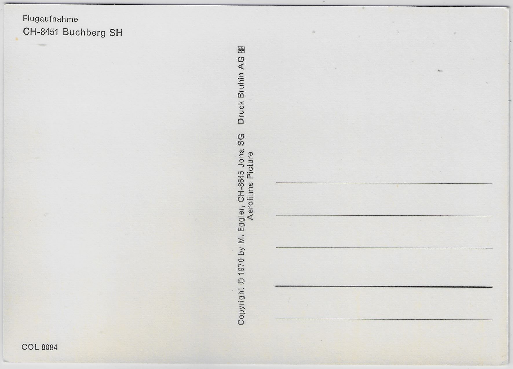 Cartoline postali: Flugaufnahme Buchberg SH – Antico da Ettingen venduto da Kartenplanet 1