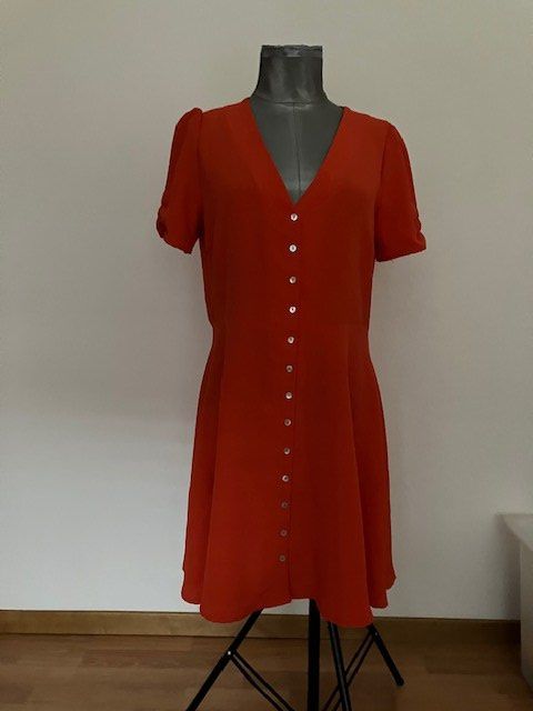 Mango Robes: Robe orange boutonnée taille L Mango – D'occasion à Marin-Epagnier par rchouchouu