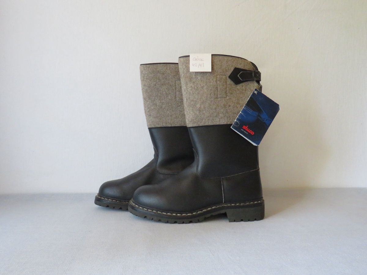 Scarpe da uomo: Stuco Boots Leather Wool Black Size 42/43 New – Nuovo e nell'imballaggio originale da Elsau venduto da MANWITHVAN