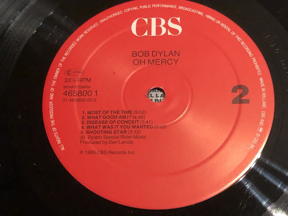 Schallplatten: Bob Dylan. 1989. OH MERCY – Gebraucht aus Faulensee von Mizuno06 5