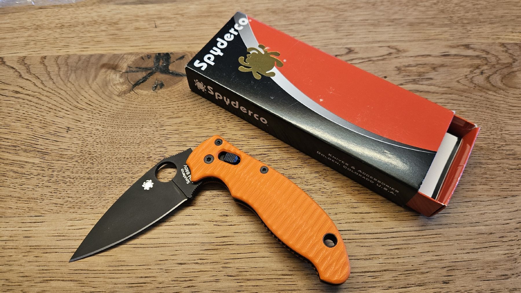 Spyderco Coltelli tascabile: Spyderco Manix 2 mit Custom Scales – Nuovo (secondo la descrizione) da Buchs AG venduto da thebull01 5