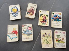 Vintage Kartenspiel Sammlung, 7 Stk. Selten und komplett!