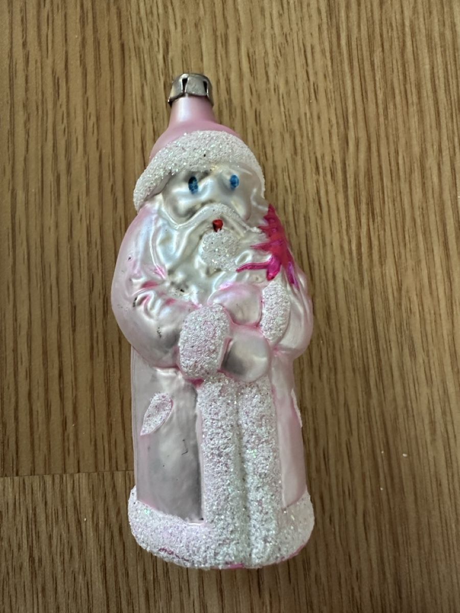 Tutte le decorazioni: Antike  Christbaumschmuck, Rosa Samichlaus, Glas, Glitze – Usato da Oberentfelden venduto da vilibrand