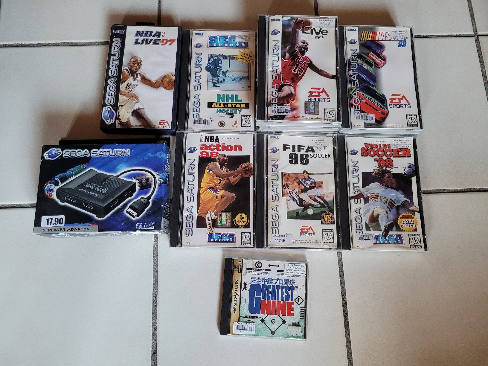 Sega Giochi: Sega Saturn US Spiele Big Box & 6 Player Adaptor – Usato da Grandson venduto da ais4me 4