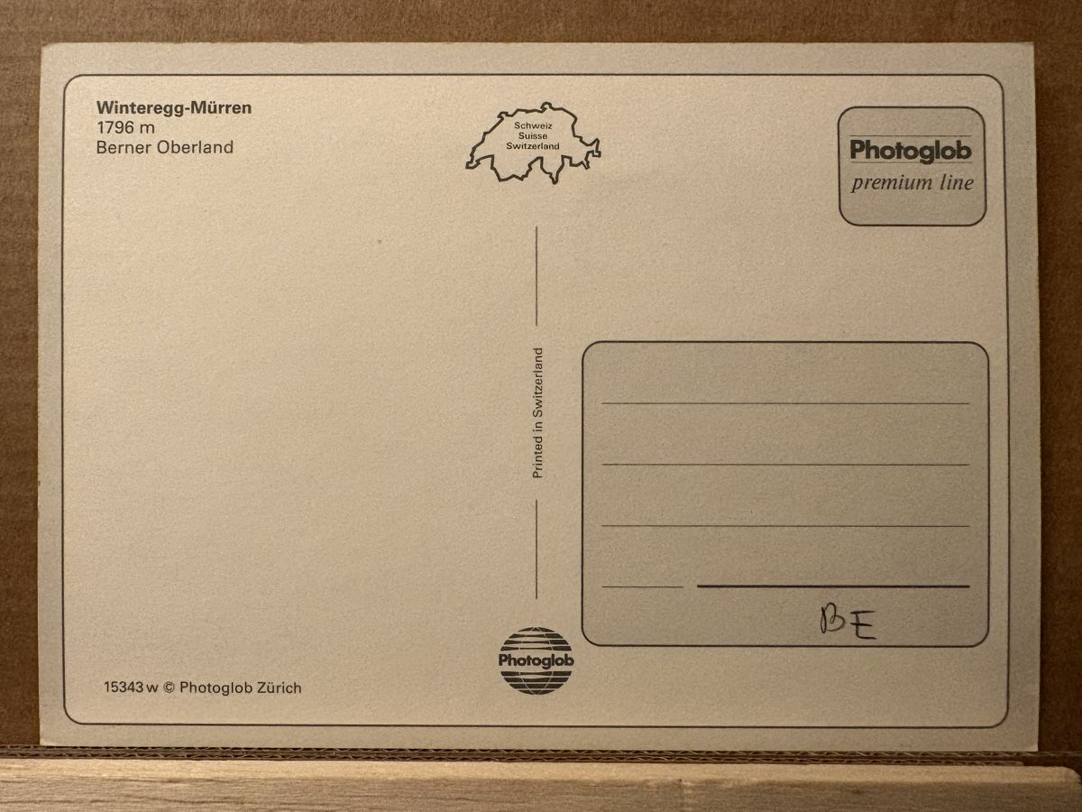 Cartoline postali: AK von Winteregg / Mürren – Usato da Rümlang venduto da Kartenpost1 1