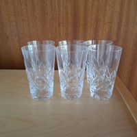 6 Kristall-Trinkgläser guter Zustand