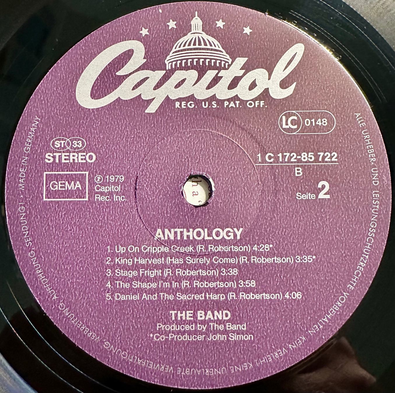 Dischi in vinile: The Band - Anthology // LPs: VG+; Sleeve: VG+ – Usato da Zürich venduto da saltbee 4
