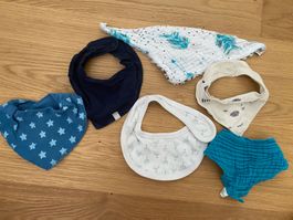 6x Dreieckstücher/Lätzli fürs Baby