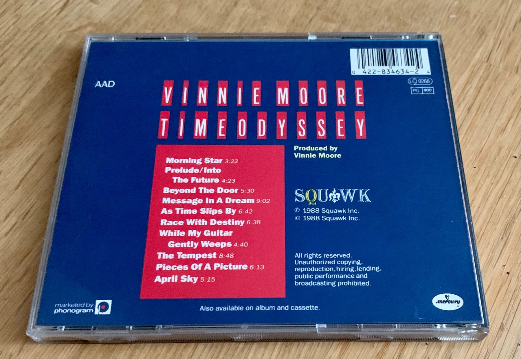 CDs: Vinnie Moore Time Odyssey – D'occasion à Zürich par Fieber 2