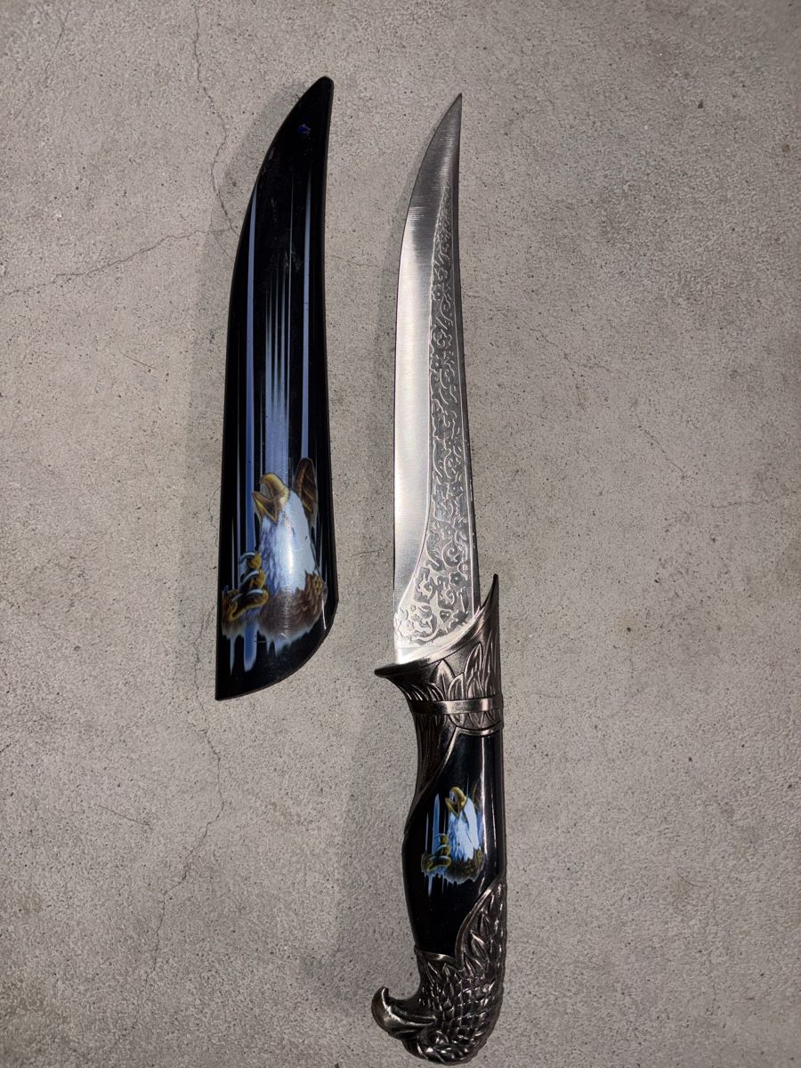 Couverts: Dekoratives Messer mit Scheide Adler Motiv neu – Neuf (Voir description) à Bassersdorf par jer_q8md