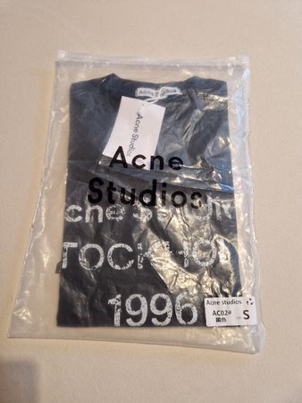 Acne Studios T-Shirt Stockholm 1996 schwarz Grösse S