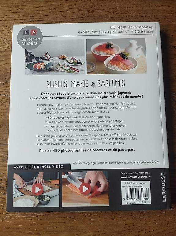 Libri: Livre de recette sushis – Usato da Brienz BE venduto da fan_13 2