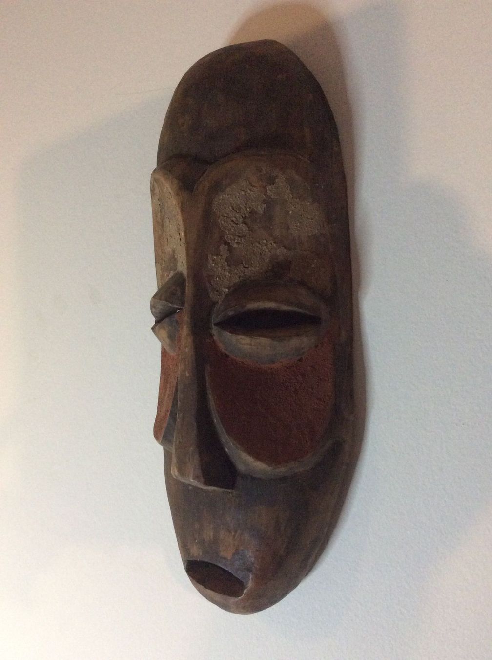 Internationale Kunst: AFRIKA Maske aus Holz „Lachen“ – Gebraucht aus Belp von Familie-Meyer 1