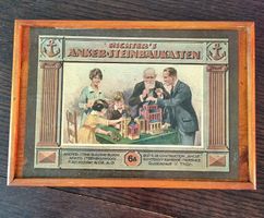 Richters Anker-Steinbaukasten Nr. 6A Holzbox mit Anleitung