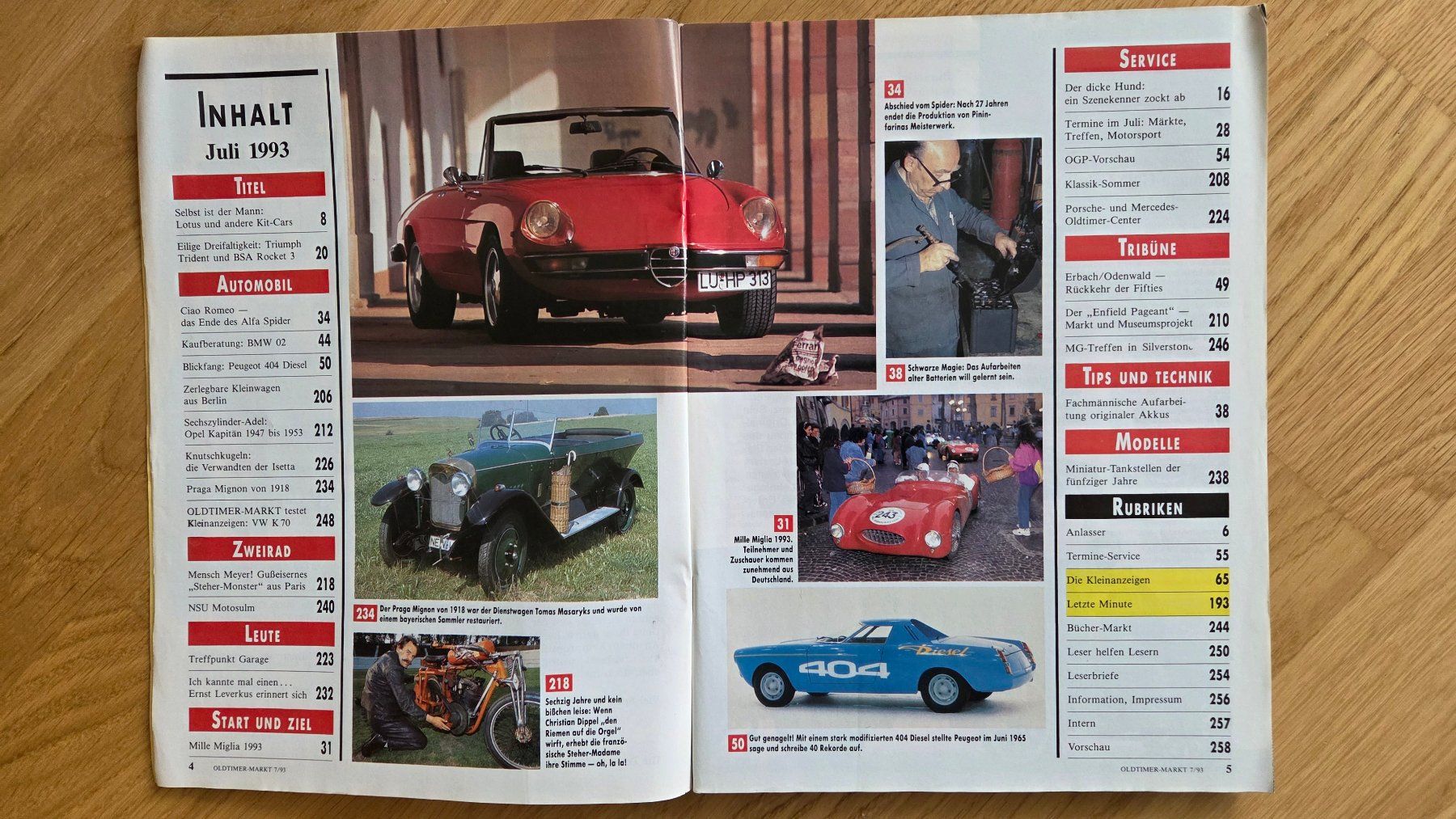 Zeitschriften & Magazine: 7 Hefte Oldtimer Markt 1993 – Gebraucht aus Muri b. Bern von Nydegg3 5
