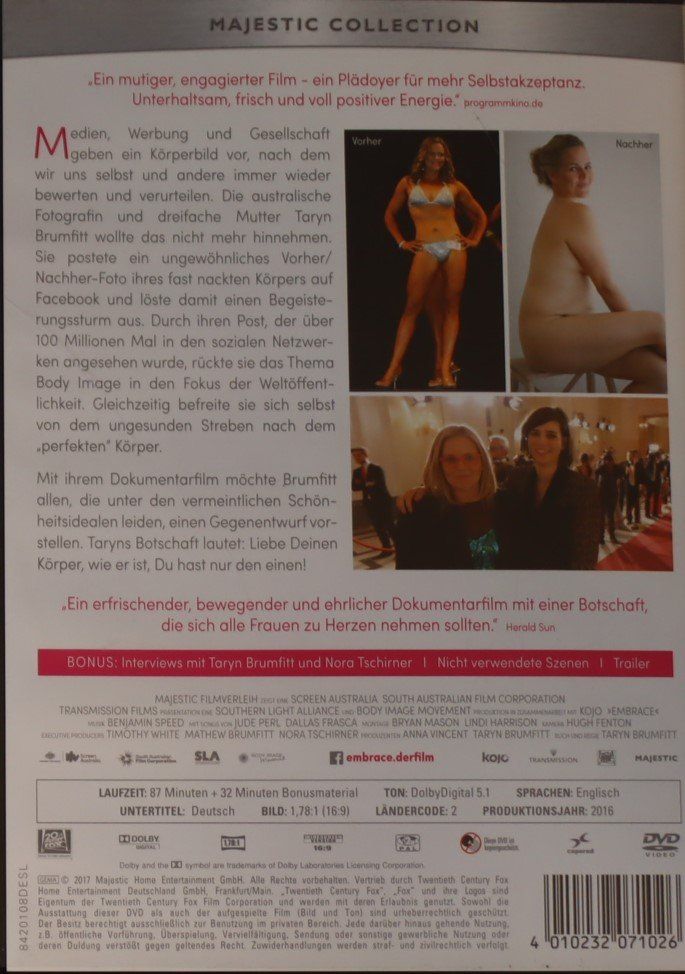 Alle DVDs: Embrace – Du bist schön – Gebraucht aus Luzern von CONTENTI 2