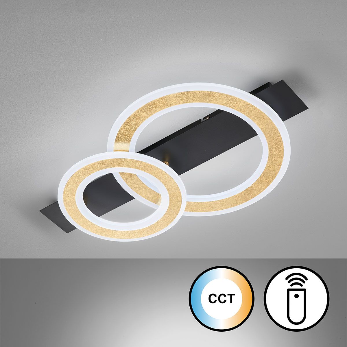Lampadari & plafoniere: LED Deckenleuchte, Ringe, 61 cm x 36 cm – Nuovo (secondo la descrizione) da Kreuzlingen venduto da Smart-Light