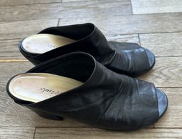 Schwarze Ledermules Marsèll