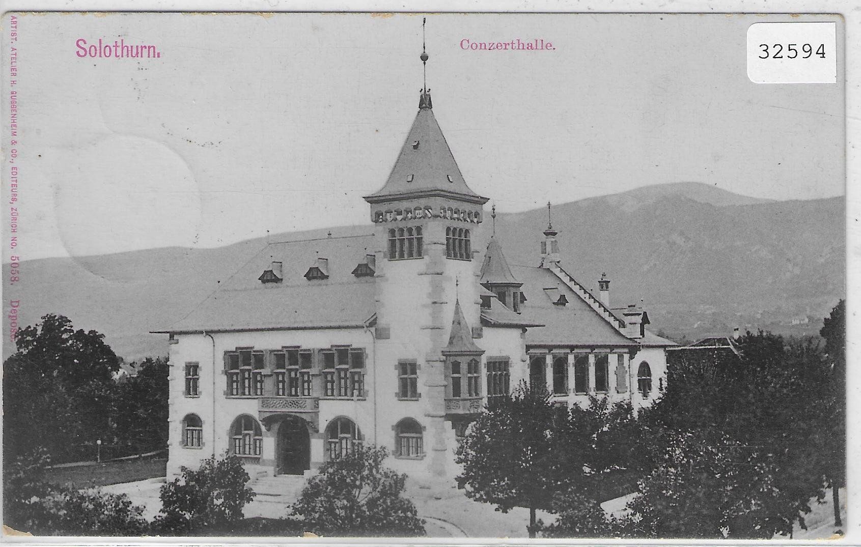 Cartes postales: Solothurn - Conzerthalle 1902 – D'occasion à Ettingen par Kartenplanet