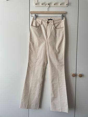 Massimo Dutti Hose Creme Off-White Gr. 34 – Top Zustand