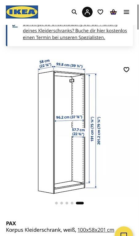 Armadi: Ikea Schrank – Usato da Thalwil venduto da doreen05 3