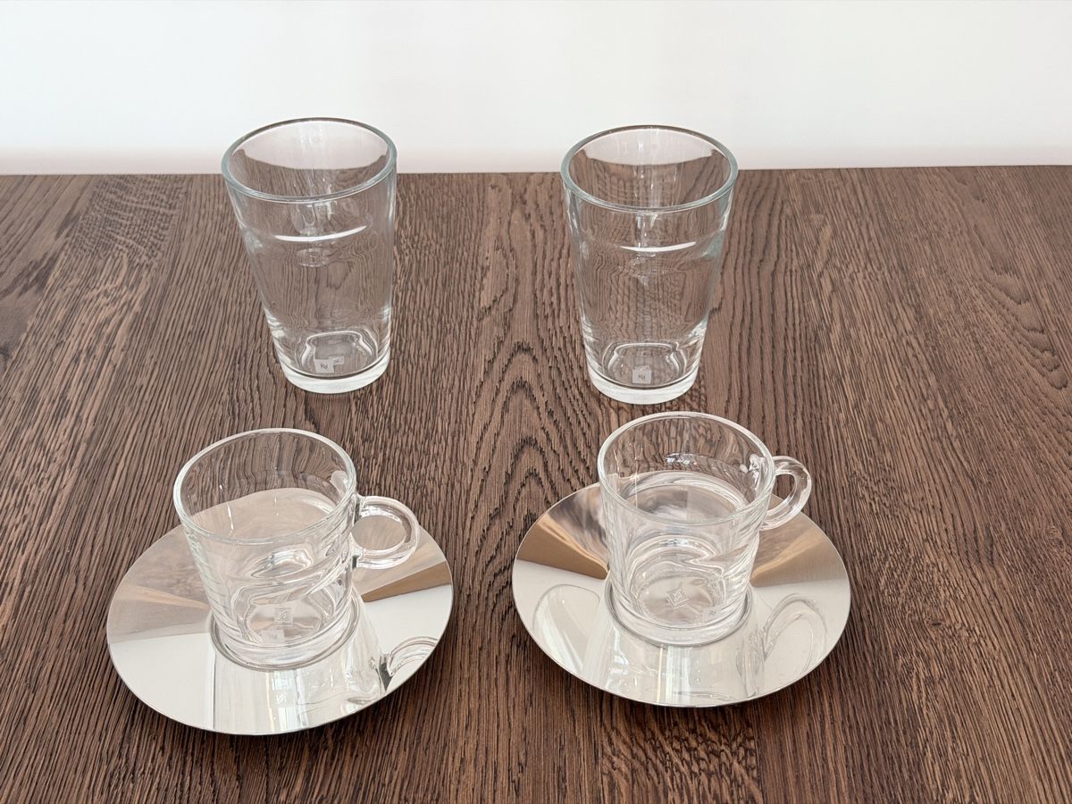 Nespresso Bicchieri: 4 Original Nespresso Kaffegläser – Usato da Regensdorf venduto da scheissspiel