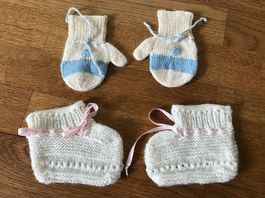 Babyfinken und Handschuhe neu