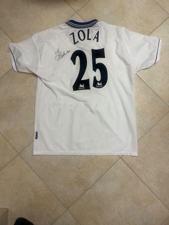 FC Chelsea - Trikot Gianfranco Zola - Originale Unterschrift