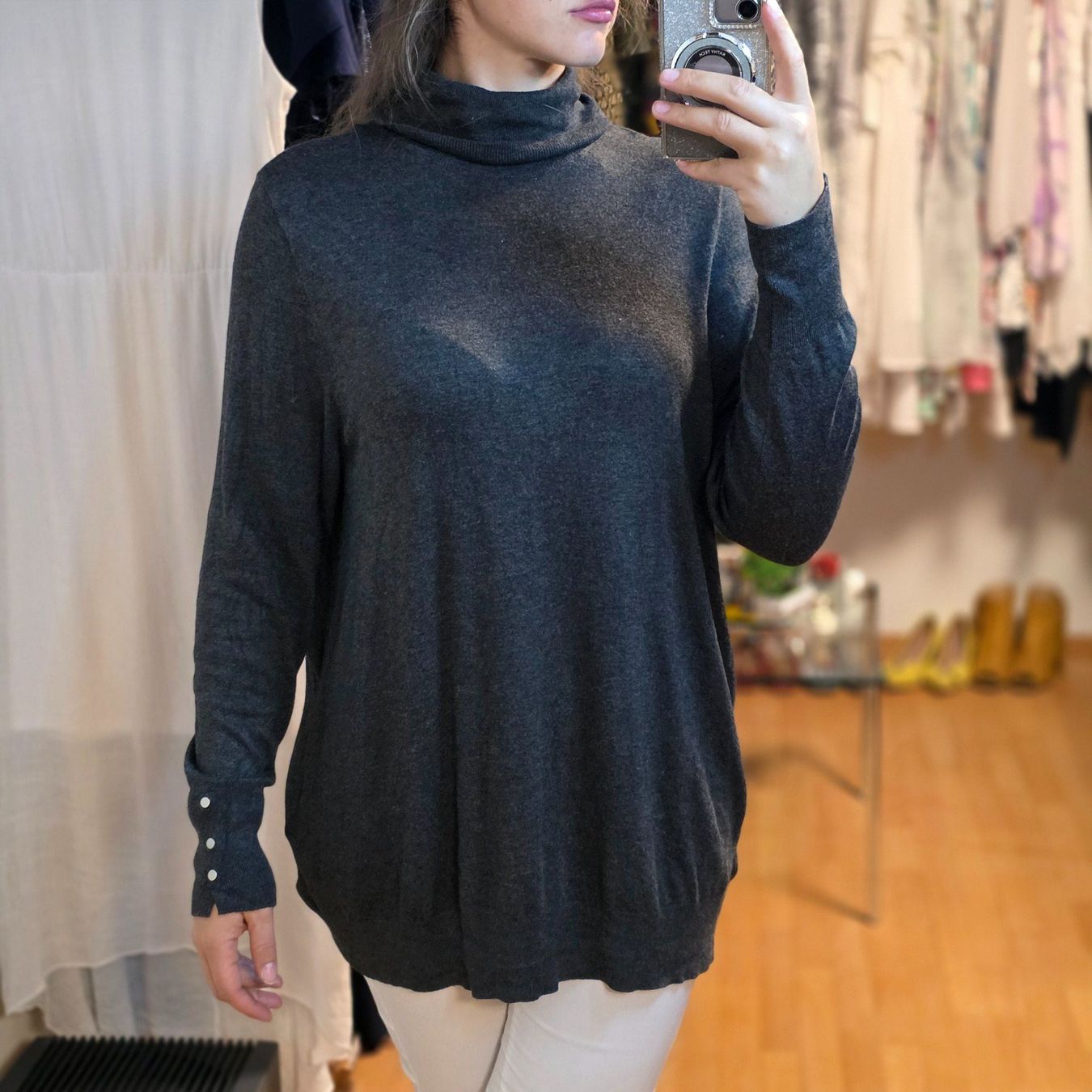C&A Maglioni & Felpe: 🤍 C&A Rollkragenpullover Gr. 48 Grau – Usato da Wald ZH venduto da CapLux 1