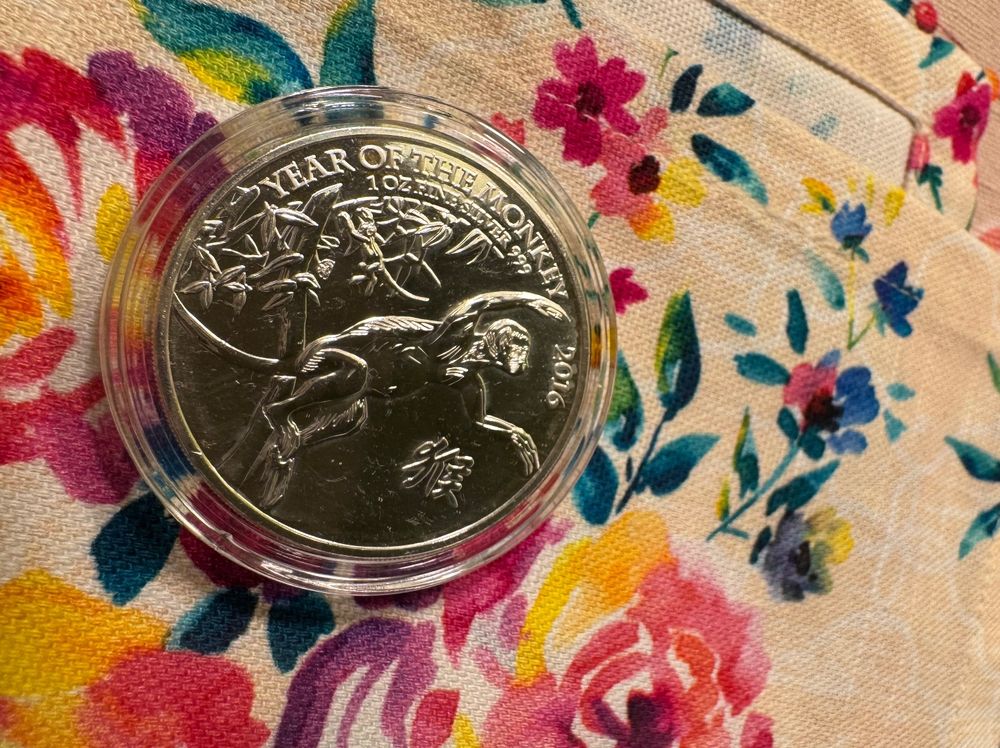 1 oz Silbermünze Lunar UK Affe Monkey 2016 (Gebraucht) in Wetzikon ZH ...