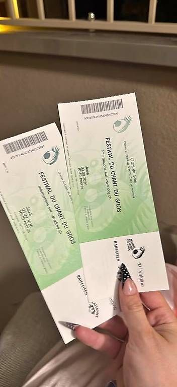 Banconote: 2x billets entrées chant du gros Jeudi – Nuovo (secondo la descrizione) da Porrentruy venduto da mar_5mg7