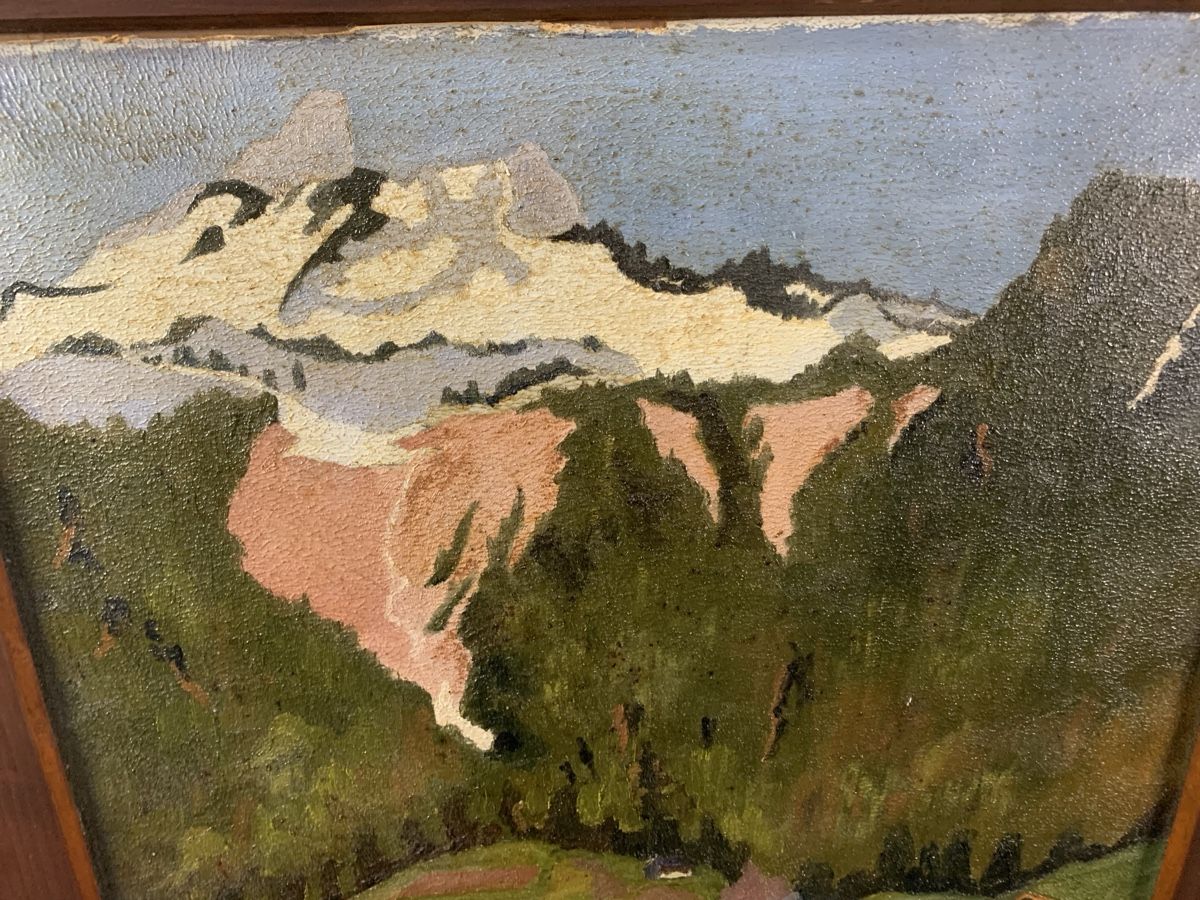 Gemälde: Alb. Siegenthaler? Gemälde 1875 – Gebraucht aus Wolfhalden von SecondAntique 2