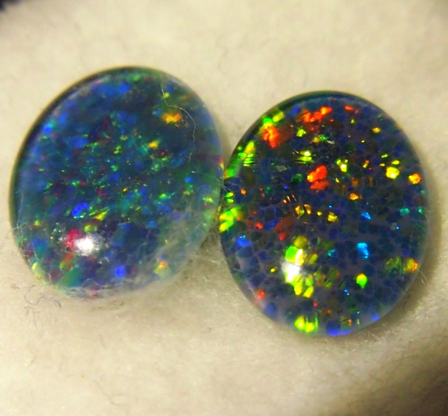 Edelsteine: 2 x 1,7 ct. Blackopal Triplette – Neu (gemäss Beschreibung) aus Reinach BL von Hesekiel39 3