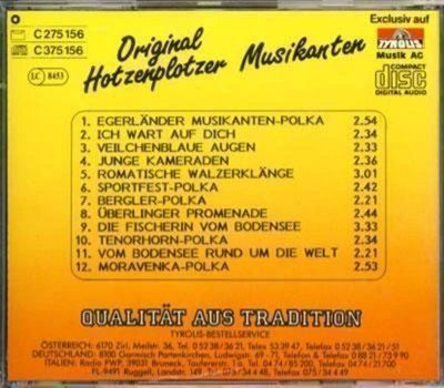 CD: Original Hotzenplotzer Musikanten, F19, CD – Usato da Sessa venduto da fraenklishop 1