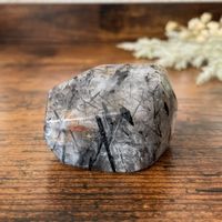 ✲ Turmalin in Quarz Freiform ✲ 58g / 49mm Schörl Free Form