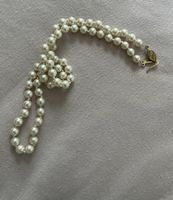 Elegante Wildfang Perlenkette, echte vergoldeten Verschluss