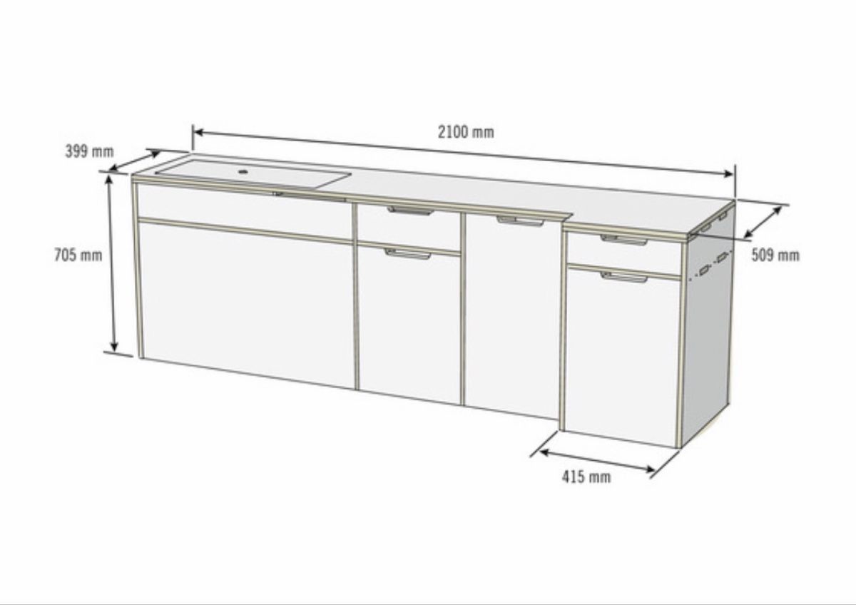 Mobilhome: Buildify Campingbox Carl Küchenmodul  – Usato da Niederdorf venduto da SabHo83 6