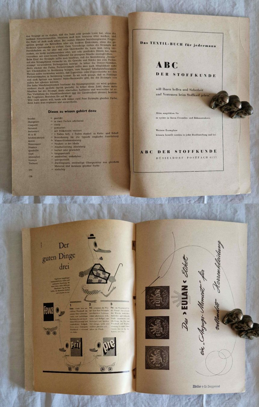 Libri: ABC der Stoffkunde Textilingenieur Kurt Hellmich 60-er Jahre – Usato da Zürich venduto da silver-team 7