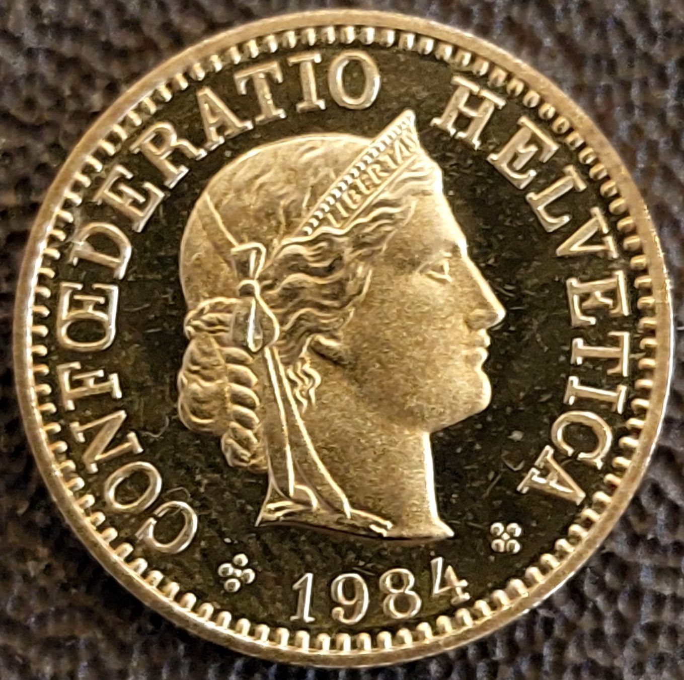 Tutti le monete: 5 Rappen 1984 stgl. / aus Münzsatz – Nuovo (secondo la descrizione) da Arch venduto da coinsandmore