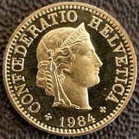 5 Rappen 1984 stgl. / aus Münzsatz