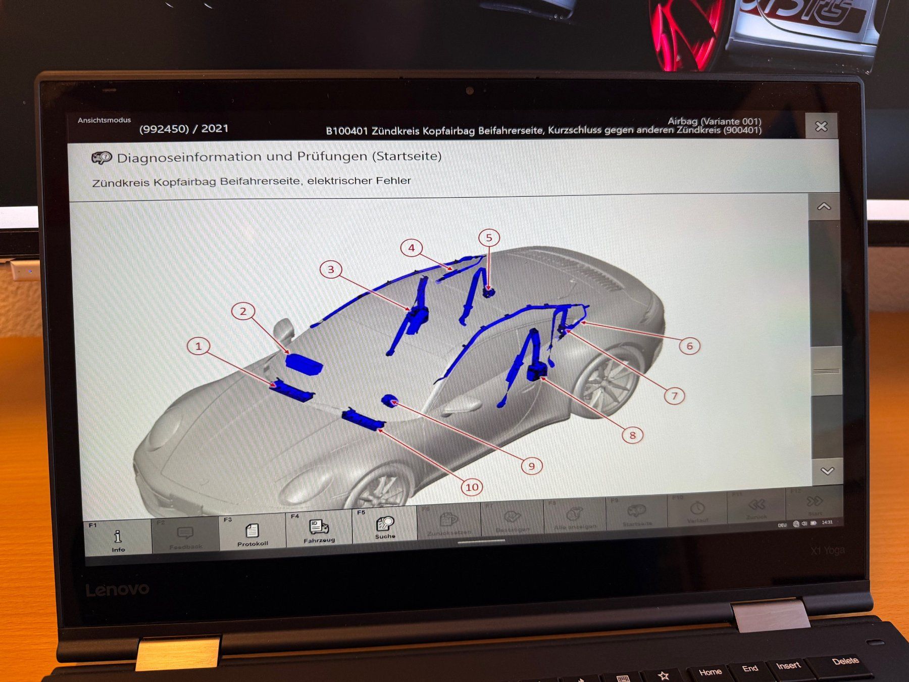 Misurare: PORSCHE PIWIS 4 Diagnose Tester – Usato da Lyssach venduto da 991.1 6