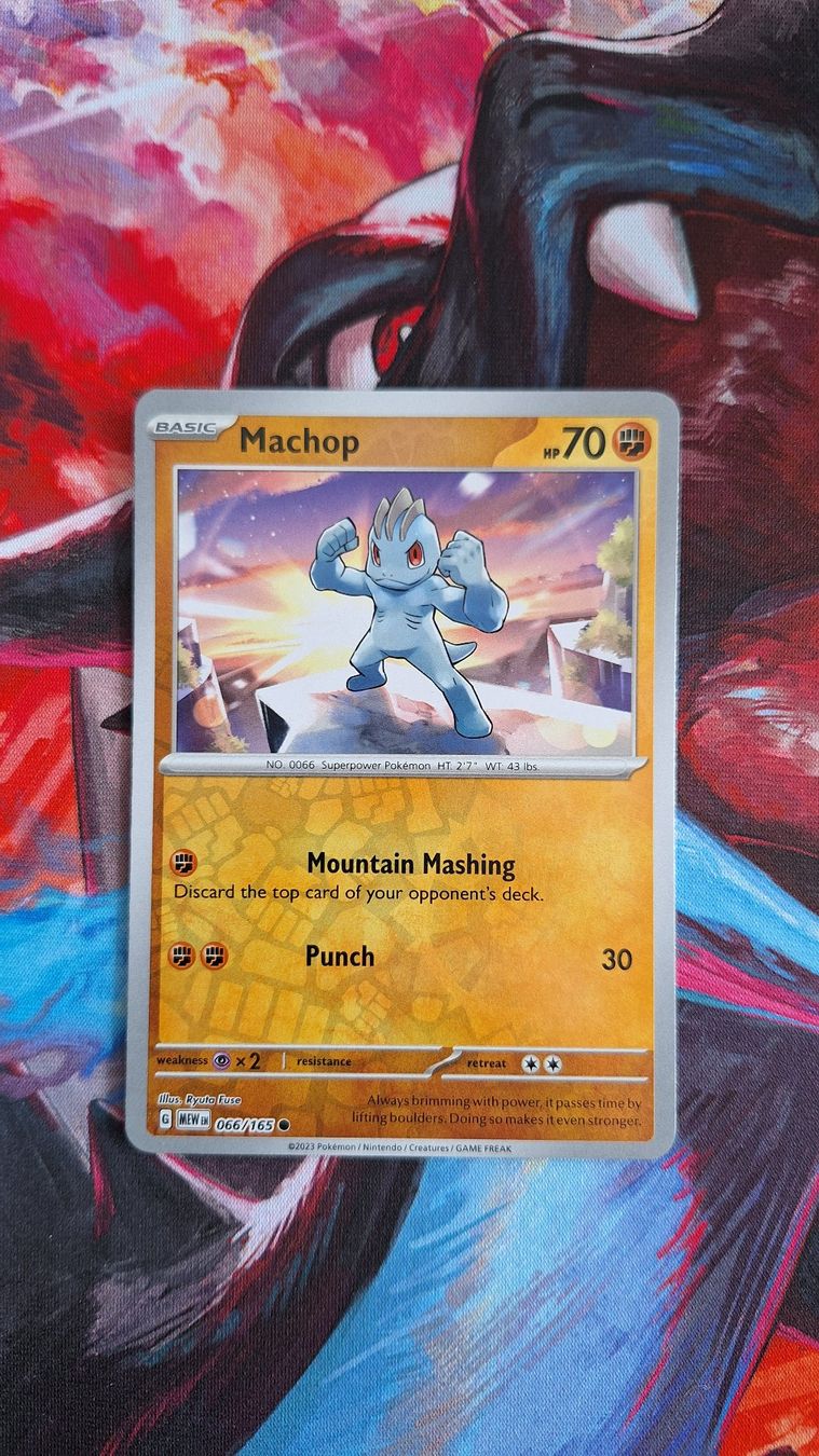 Pokémon Carte collezionabili: Machop Machollo - Reverse Holo - Pokemon Mew 151 – Usato da Altstätten SG venduto da GGsGameshop
