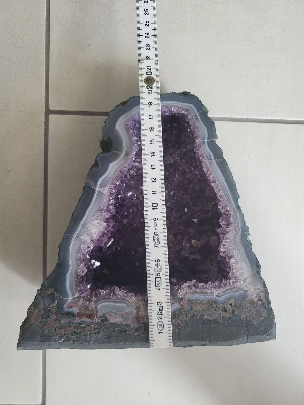 Minéraux & Lithothérapie: Amethyst Geode Dekoration Stein  – D'occasion à nunningen par mic_88k2 3