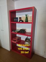 Regal rot 190x105x39cm sehr guter Zustand