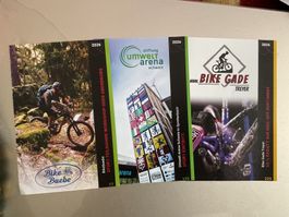 Trois bons dont pour Umweltarena, Bike Buebe et Bike Gade