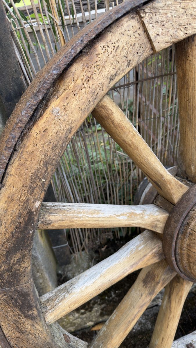 Carrozze: Antikes Wagenrad Holz Eisen   – Usato da Thunstetten venduto da Specht71 5