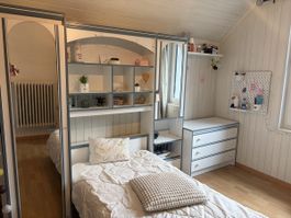 Ensemble chambre enfant lit bureau commode état usagé