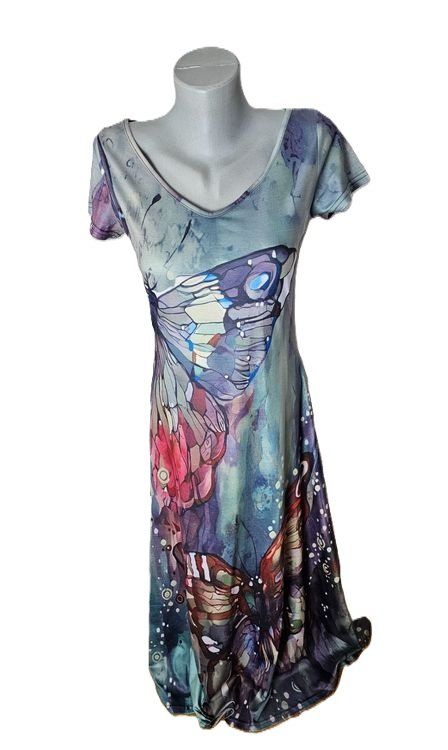 Vestiti: Kleid Schmetterling Gr. S Maxikleid – Nuovo (secondo la descrizione) da Füllinsdorf venduto da Sunnebliemli7
