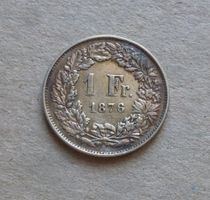 ++ 1.- Franken 1876, gute Erhaltung