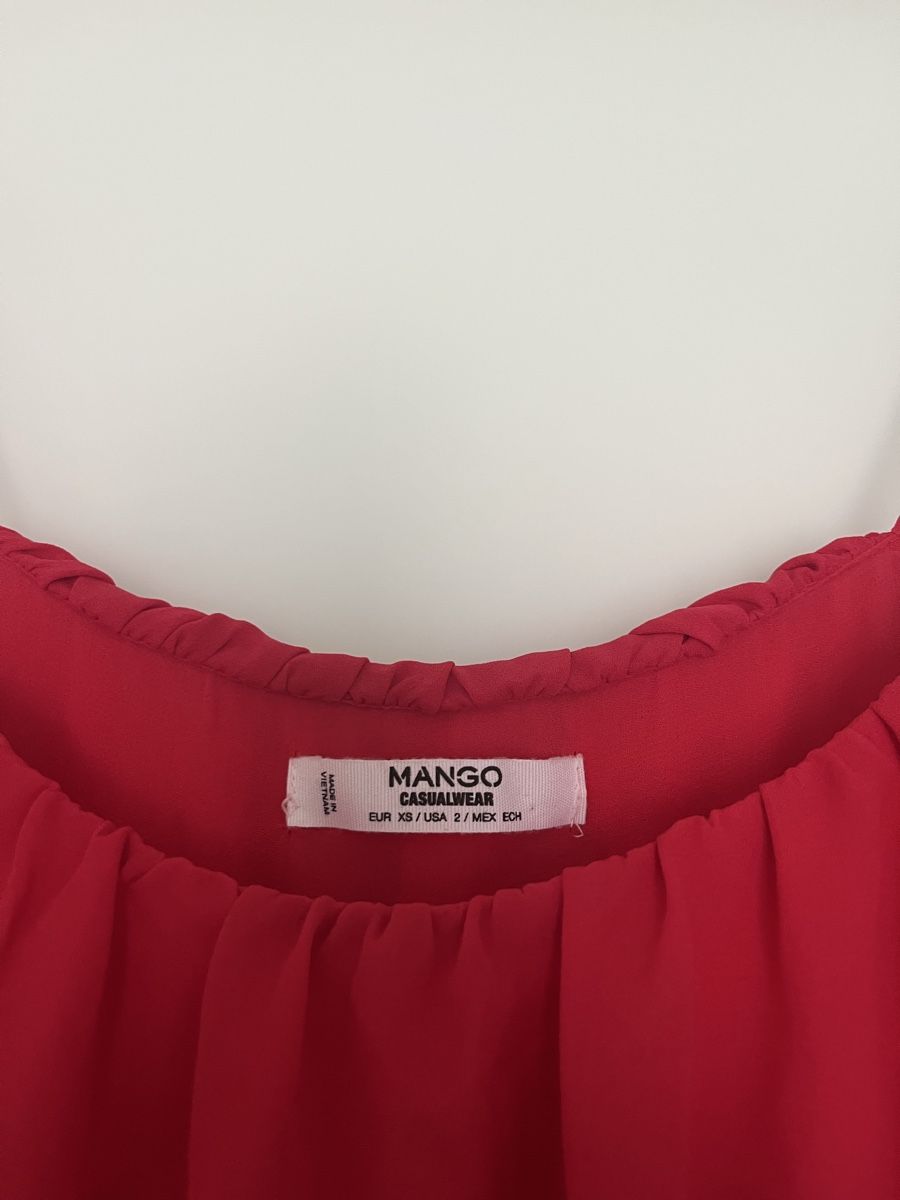 Ana Alcazar Vestiti: Sommerliches rotes Mango Maxikleid Gr. XS – Usato da Winterthur venduto da nstau 2